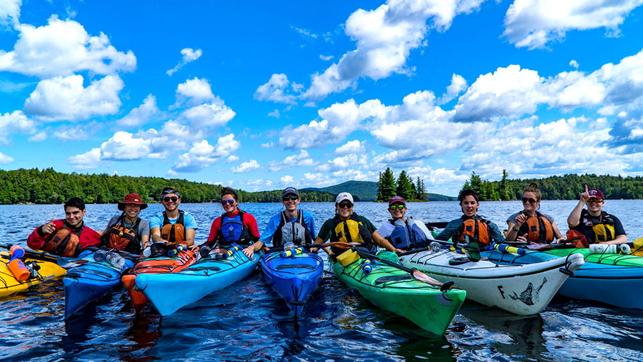 Students on a Wilderness Adventure trip.